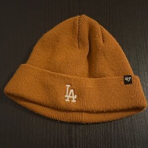 47 Brand LA Logo Beanie in Orange
